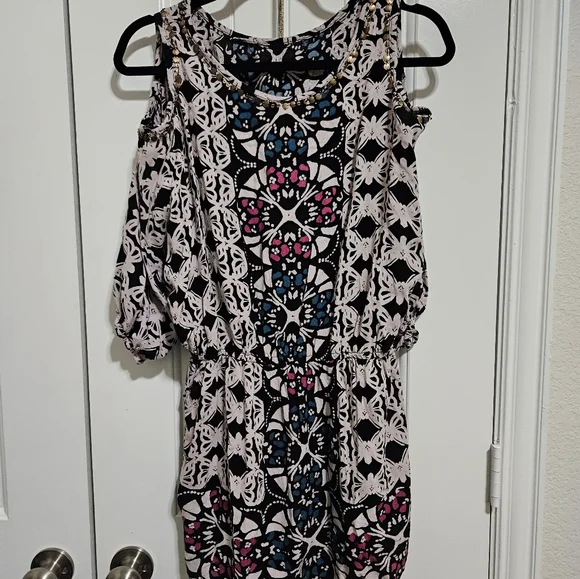 Angie boho tunic or dress L EUC - Picture 5 of 13